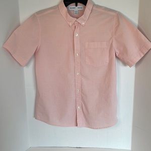 Old Navy built in flex light  pink button down shirt youth size XL (14-1…